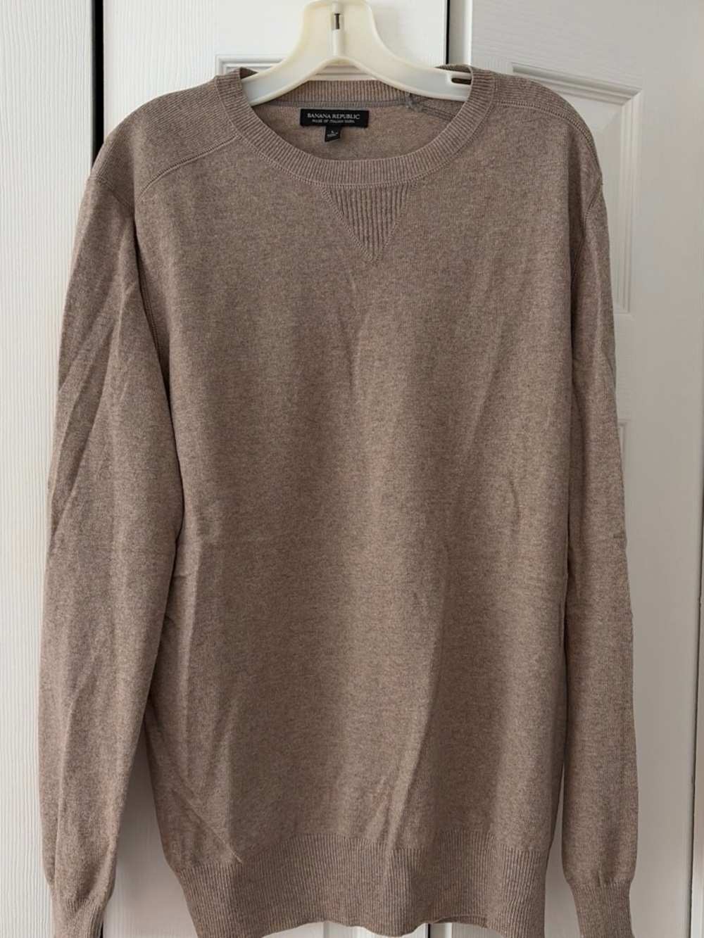 Banana Republic Men's Crewneck Sweater in Taupe Brown